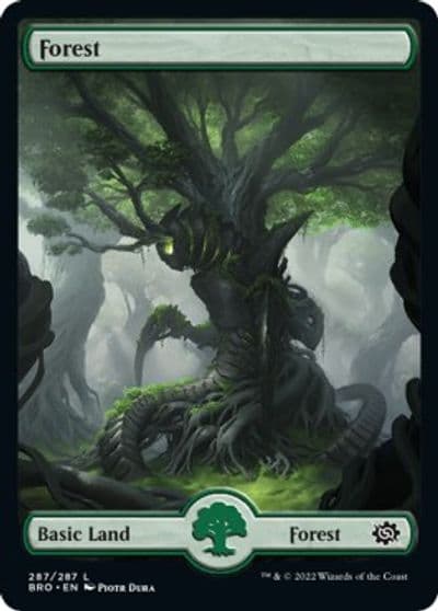 Forest 287 Full Art The Brothers' War Magic card