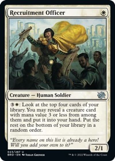 Recruitment Officer The Brothers' War Magic card