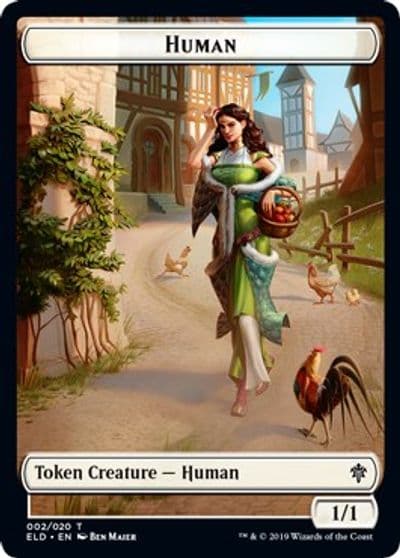 Human Clue Double Sided Token Pioneer 2022 Unique and Miscellaneous Promos Magic card