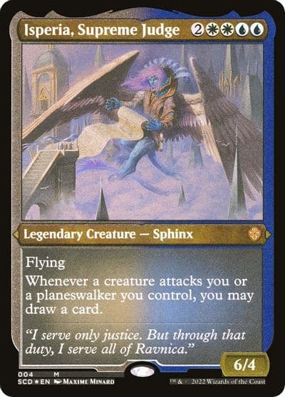 Isperia Supreme Judge Foil Etched Starter Commander Decks Magic card