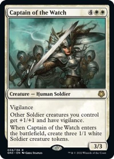 Captain of the Watch Magic Game Night: Free-For-All Magic card