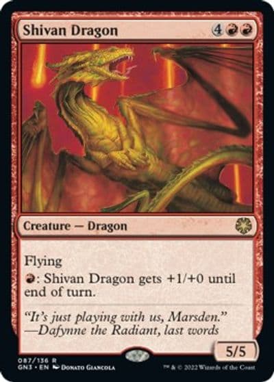 Shivan Dragon Magic Game Night: Free-For-All Magic card