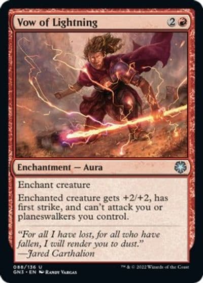 Vow of Lightning Magic Game Night: Free-For-All Magic card