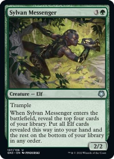 Sylvan Messenger Magic Game Night: Free-For-All Magic card