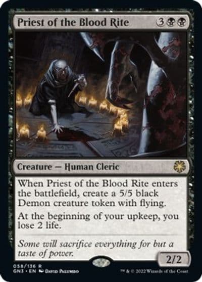 Priest of the Blood Rite Magic Game Night: Free-For-All Magic card