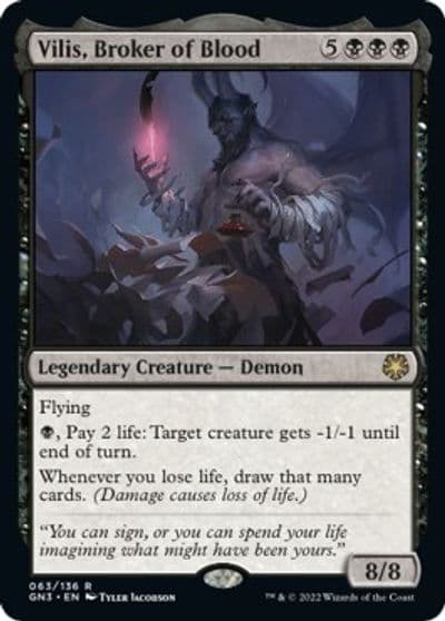 Vilis Broker of Blood Magic Game Night: Free-For-All Magic card