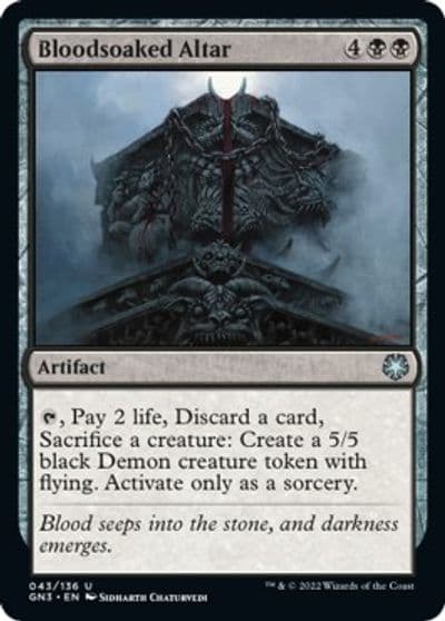 Bloodsoaked Altar Magic Game Night: Free-For-All Magic card