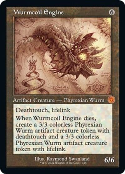 Wurmcoil Engine Schematic The Brothers' War: Retro Frame Artifacts Magic card