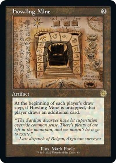 Howling Mine Schematic The Brothers' War: Retro Frame Artifacts Magic card