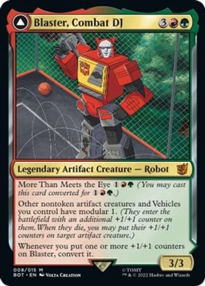 Blaster Combat DJ Universes Beyond: Transformers Magic card