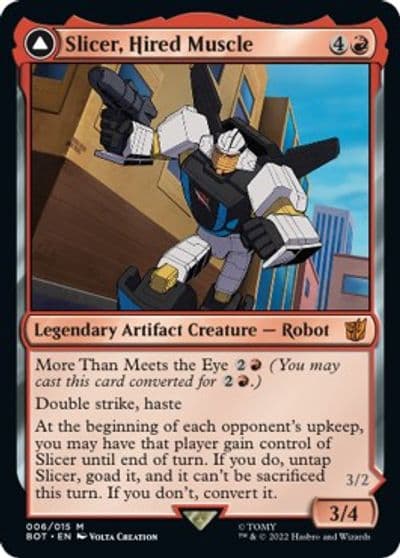 Slicer Hired Muscle Universes Beyond: Transformers Magic card