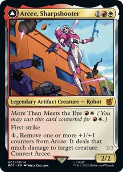 Arcee Sharpshooter Universes Beyond: Transformers Magic card