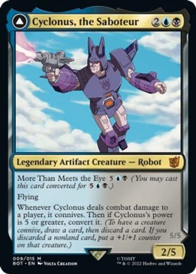 Cyclonus the Saboteur Universes Beyond: Transformers Magic card