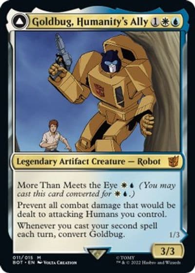 Goldbug Humanitys Ally Universes Beyond: Transformers Magic card