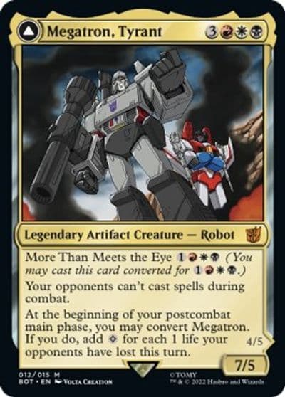 Megatron Tyrant Universes Beyond: Transformers Magic card