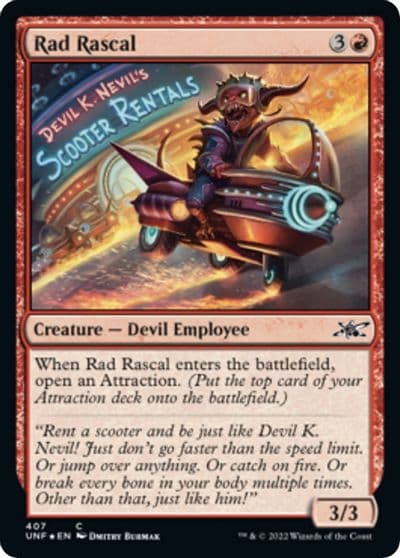 Rad Rascal Galaxy Foil Unfinity Magic card