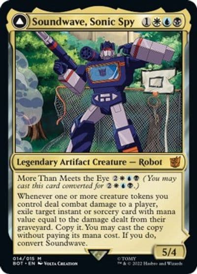 Soundwave Sonic Spy Universes Beyond: Transformers Magic card