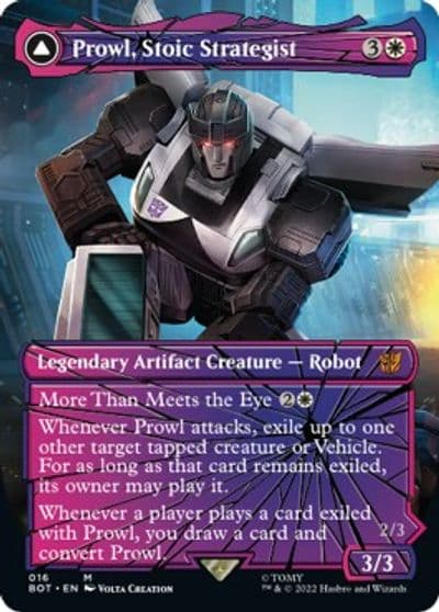 Prowl Stoic Strategist Shattered Glass Universes Beyond: Transformers Magic card