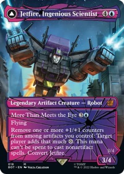 Jetfire Ingenious Scientist Shattered Glass Universes Beyond: Transformers Magic card