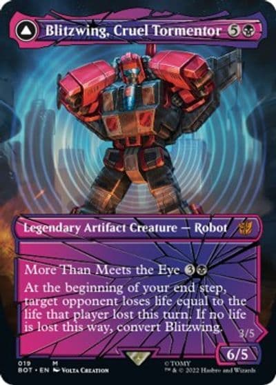 Blitzwing Cruel Tormentor Shattered Glass Universes Beyond: Transformers Magic card