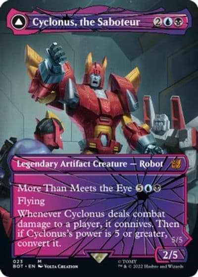 Cyclonus the Saboteur Shattered Glass Universes Beyond: Transformers Magic card