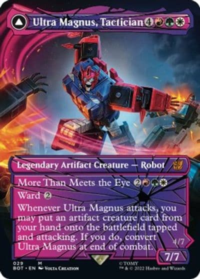 Ultra Magnus Tactician Shattered Glass Universes Beyond: Transformers Magic card