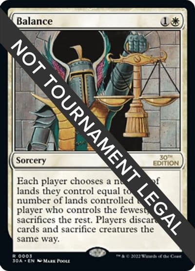 Balance 30th Anniversary Edition Magic card