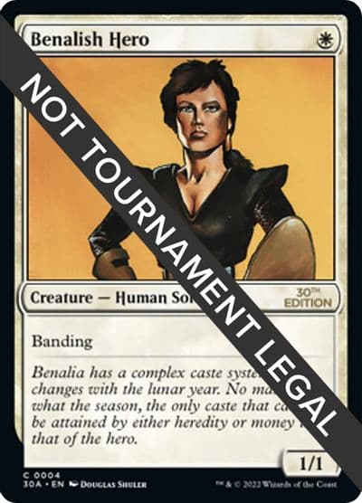 Benalish Hero 30th Anniversary Edition Magic card