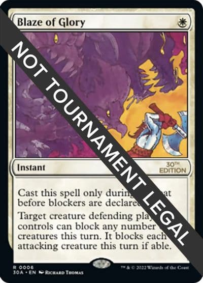 Blaze of Glory 30th Anniversary Edition Magic card