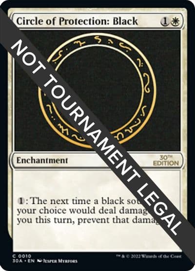 Circle of Protection Black 30th Anniversary Edition Magic card
