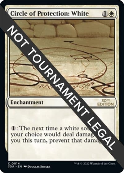 Circle of Protection White 30th Anniversary Edition Magic card