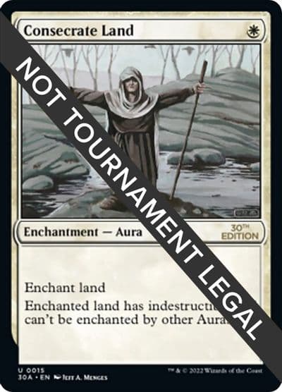 Consecrate Land 30th Anniversary Edition Magic card