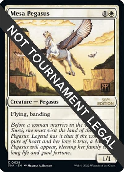 Mesa Pegasus 30th Anniversary Edition Magic card