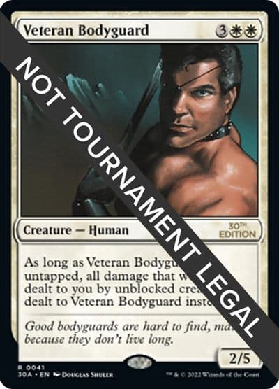 Veteran Bodyguard 30th Anniversary Edition Magic card