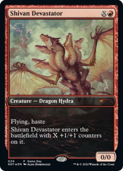 Shivan Devastator Game Day & Store Championship Promos Magic card