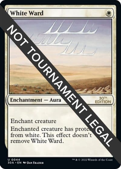 White Ward 30th Anniversary Edition Magic card
