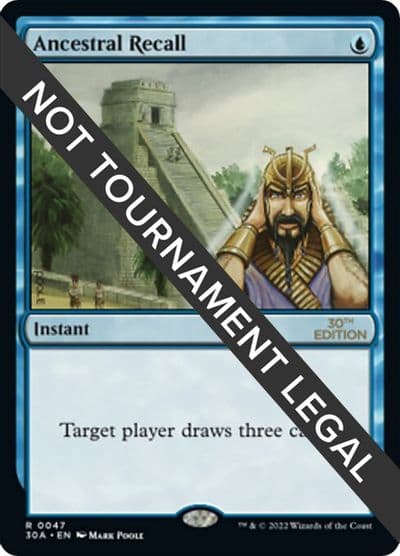 Ancestral Recall 30th Anniversary Edition Magic card