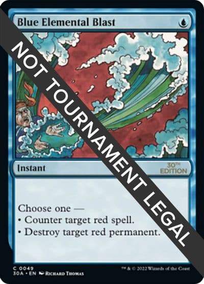Blue Elemental Blast 30th Anniversary Edition Magic card