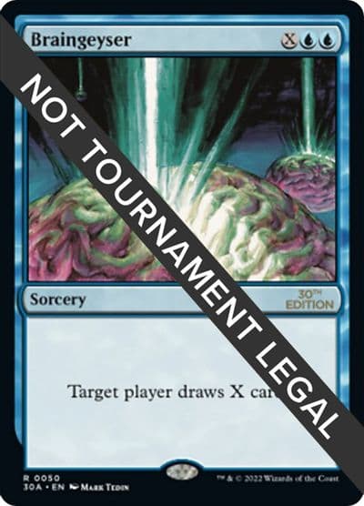 Braingeyser 30th Anniversary Edition Magic card