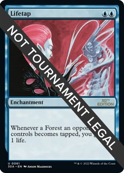 Lifetap 30th Anniversary Edition Magic card