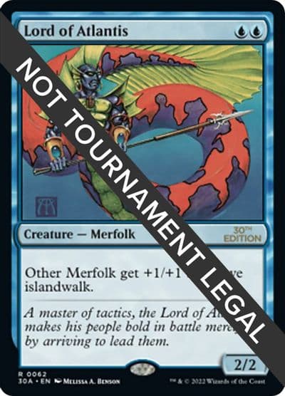 Lord of Atlantis 30th Anniversary Edition Magic card