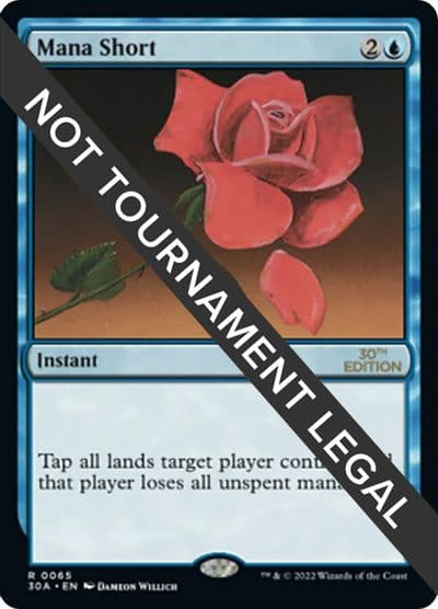 Mana Short 30th Anniversary Edition Magic card