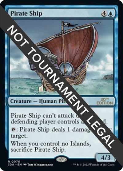 Pirate Ship 30th Anniversary Edition Magic card