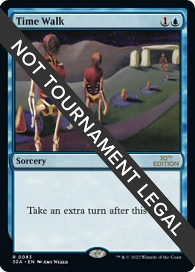 Time Walk 30th Anniversary Edition Magic card
