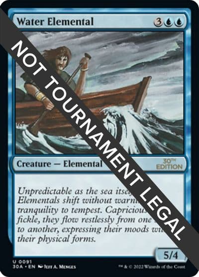 Water Elemental 30th Anniversary Edition Magic card
