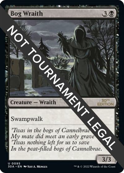 Bog Wraith 30th Anniversary Edition Magic card
