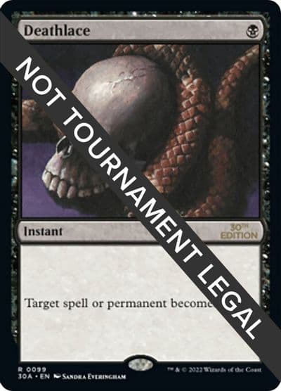 Deathlace 30th Anniversary Edition Magic card