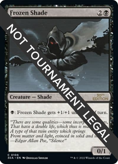 Frozen Shade 30th Anniversary Edition Magic card