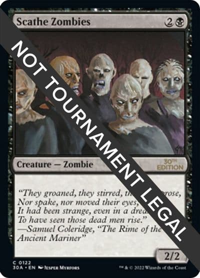 Scathe Zombies 30th Anniversary Edition Magic card