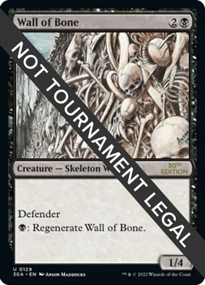 Wall of Bone 30th Anniversary Edition Magic card